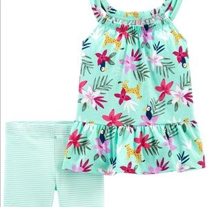 2-Piece Floral Tank & Bike Short Set 💕✨